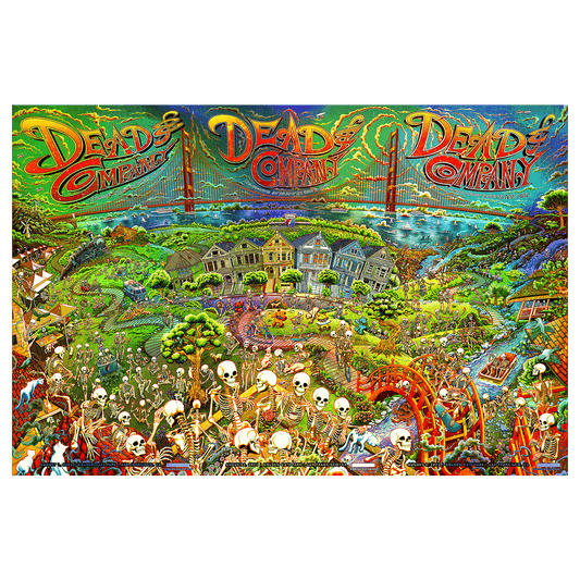 Dead & Company Golden Gate Park Event Poster August 1-3, 2025
