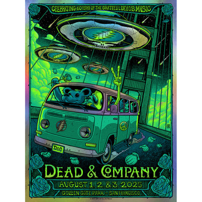 Dead & Company Golden Gate Park Foil Event Poster