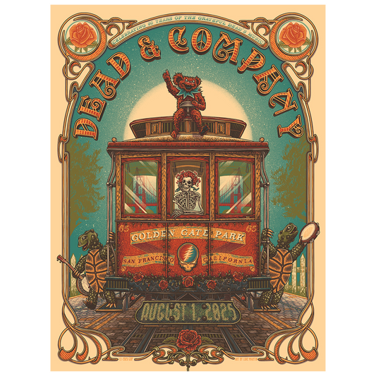 Dead & Company Golden Gate Park Event Poster - August 1, 2025