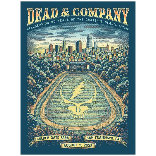 Dead & Company Golden Gate Park Event Poster - August 2, 2025