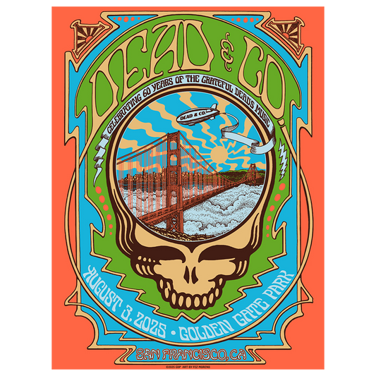 Dead & Company Golden Gate Park Event Poster - August 3, 2025
