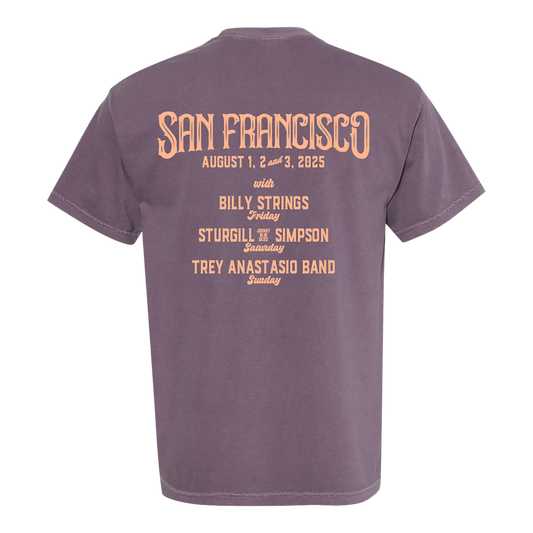 Dead & Company Golden Gate Park Wine Tee Back