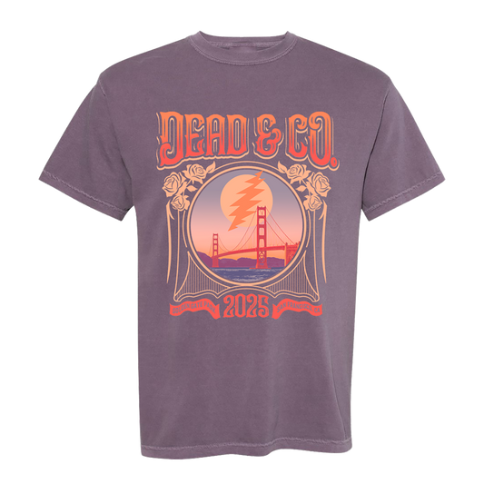 Dead & Company Golden Gate Park Wine Tee Front