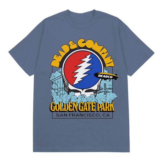 Dead & Company Blue Jean Clouds Tee Front