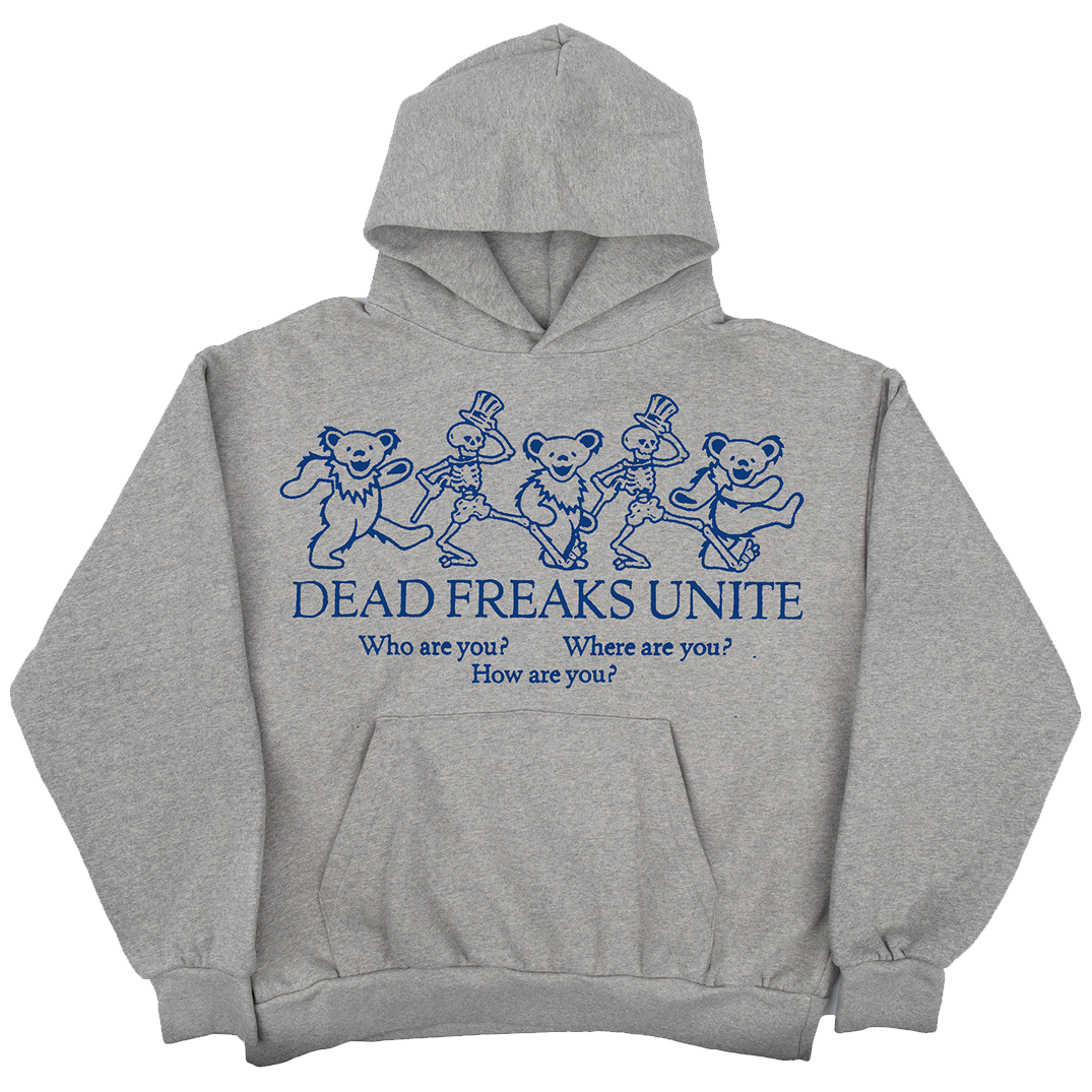 Dead Freaks Unite Heather Grey Pullover Hoodie