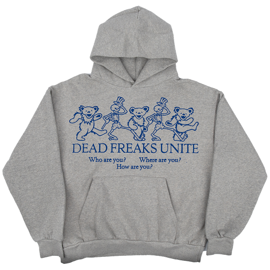 Dead Freaks Unite Heather Grey Pullover Hoodie