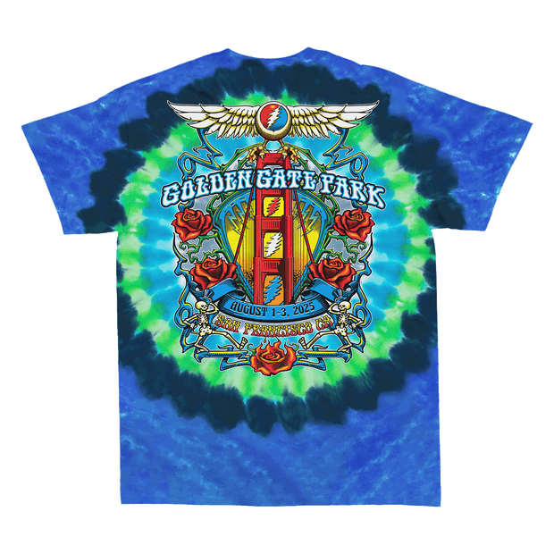 Golden Gate Park Tie Dye Tee Back