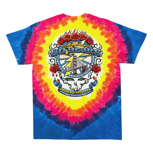 Dead & Company Golden Gate Park Tie Dye Tee Back