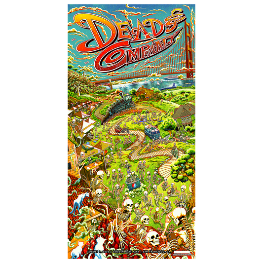 Dead & Company Golden Gate Park Event Poster August 1, 2025