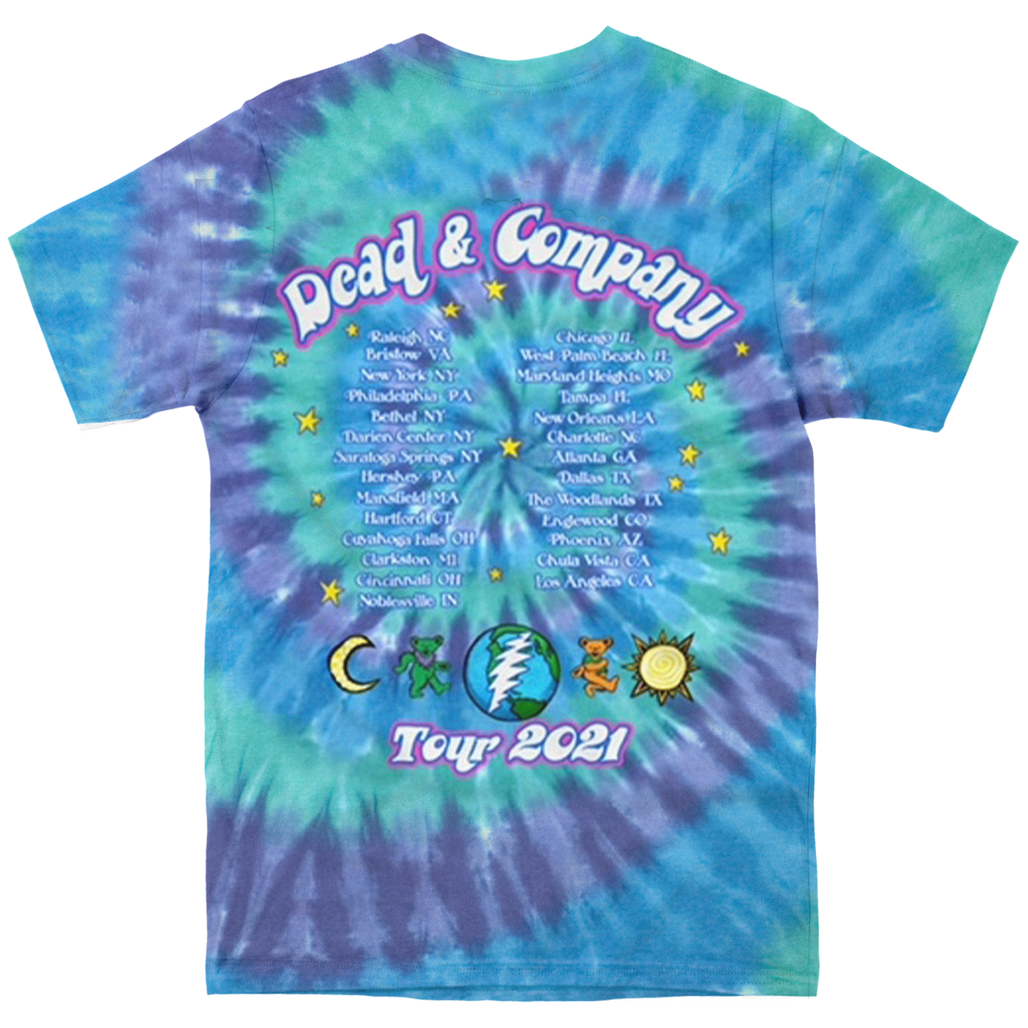 Dead & Company Summer Tour 2021 Tie Dye Tee